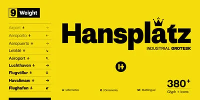 Hansplatz Grotesk Font