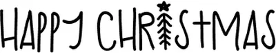 Happy Christmas 3 Font