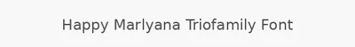 Happy Marlyana Triofamily Font