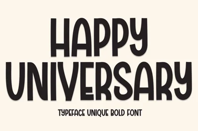 Happy Universary | Script Font
