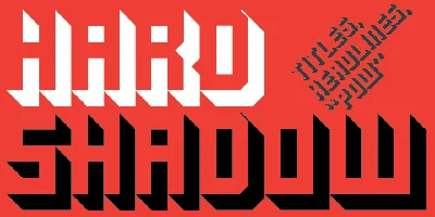 Hard Shadow Font