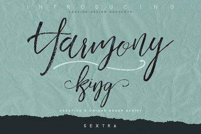 Harmony King - Brush Font