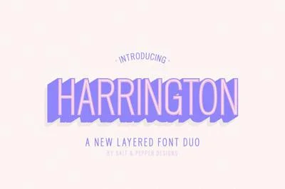 Harrington Layered Font Family