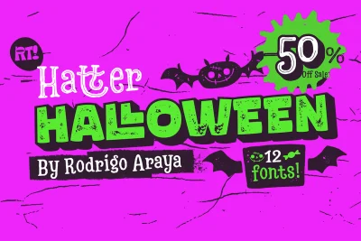 Hatter H Halloween Font Font