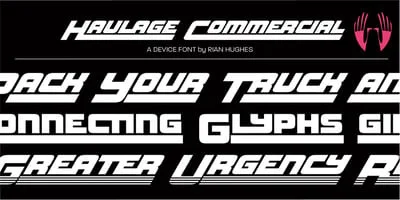 Haulage Commercial Font