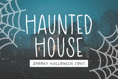 HAUNTED HOUSE Spooky Halloween Font