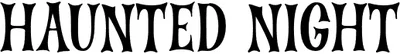 Haunted Night Font