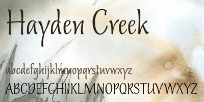 Hayden Creek Font