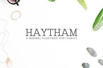 Haytham Slab Serif Fonts Packs