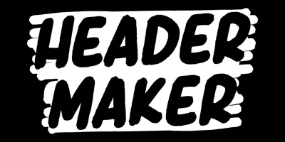 Header Marker Font