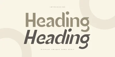Heading Font