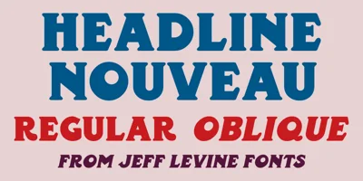 Headline Nouveau JNL Font