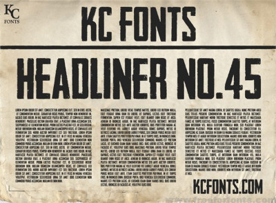 Headliner No 45 Font