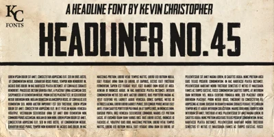 Headliner No. 45 Font