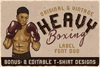 Heavy Boxing. Font Duo