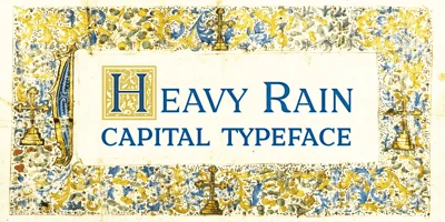 Heavy Rain Font