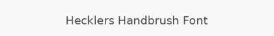 Hecklers Handbrush Font