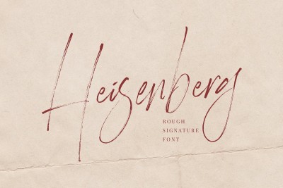 Heisenberg - Rough Signature Font