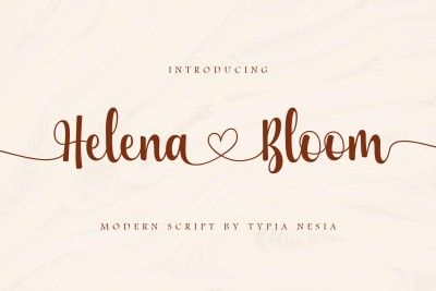 Helena Bloom - Wedding Font