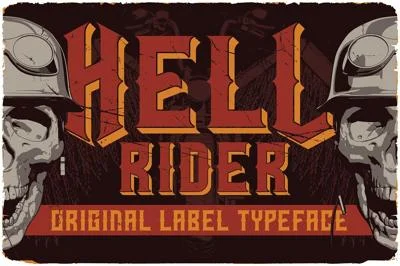 Hell Rider Label Font