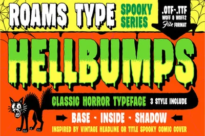 Hellbumps – Vintage Horror Typeface