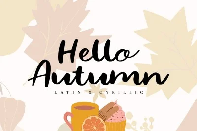 Hello Autumn/Latin & Cyrillic Font
