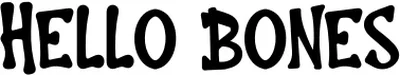 Hello Bones Font