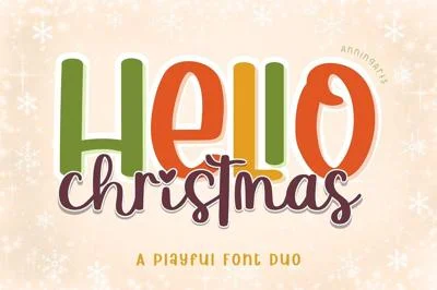 Hello Christmas - Font Duo