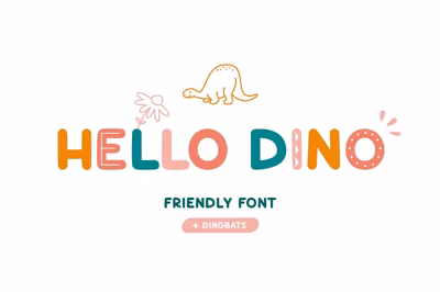 Hello Dino | Friendly font Free Download