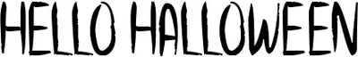 Hello Halloween Font