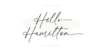 Hello Hamilton Font