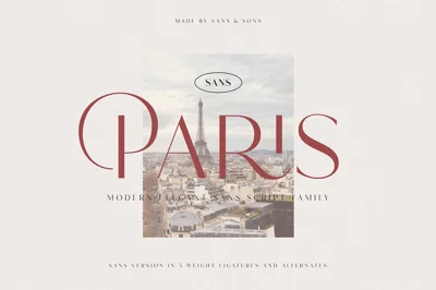 Hello Paris - Modern Sans Font