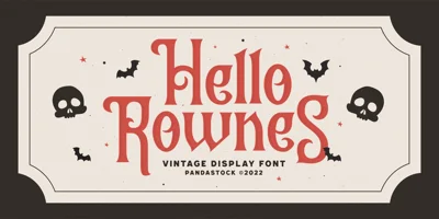 Hello Rownes Font