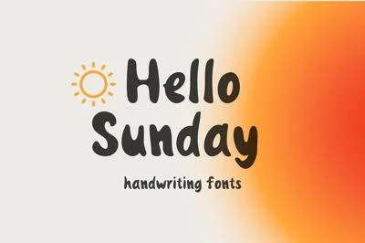 Hello Sunday Handwriting Font