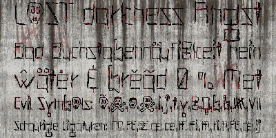 Hells Kittchen Devil God Font