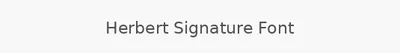 Herbert Signature Font