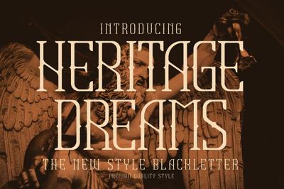 HERITAGE DREAMS Modern Display Font Free Download