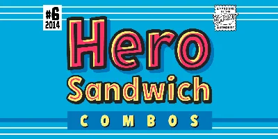 Hero Sandwich Combos Font