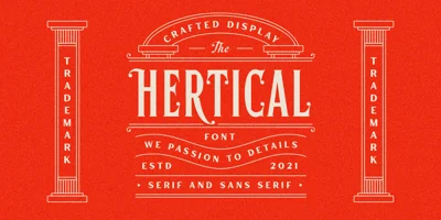 Hertical Font