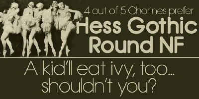Hess Gothic Round NF Font