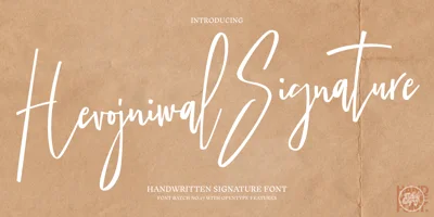 Hevojniwal Signature Font