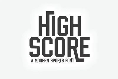 High Score | Sports Font
