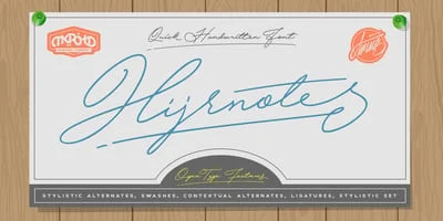 Hijrnotes Font