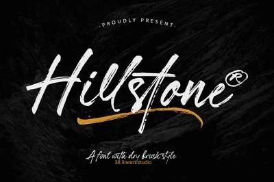 Hillstone - Dry Brush Font