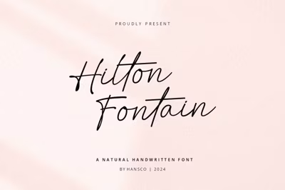 Hilton Fontain | Handwritten Font Free Download