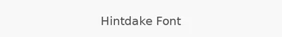 Hintdake Font