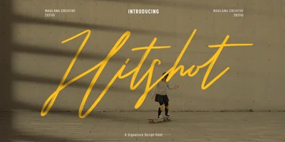 Hitshot Signature Font