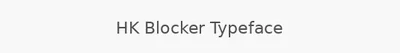 HK Blocker Typeface