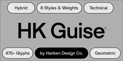 HK Guise Font