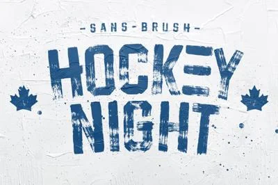 Hockeynight Sans Brush Font